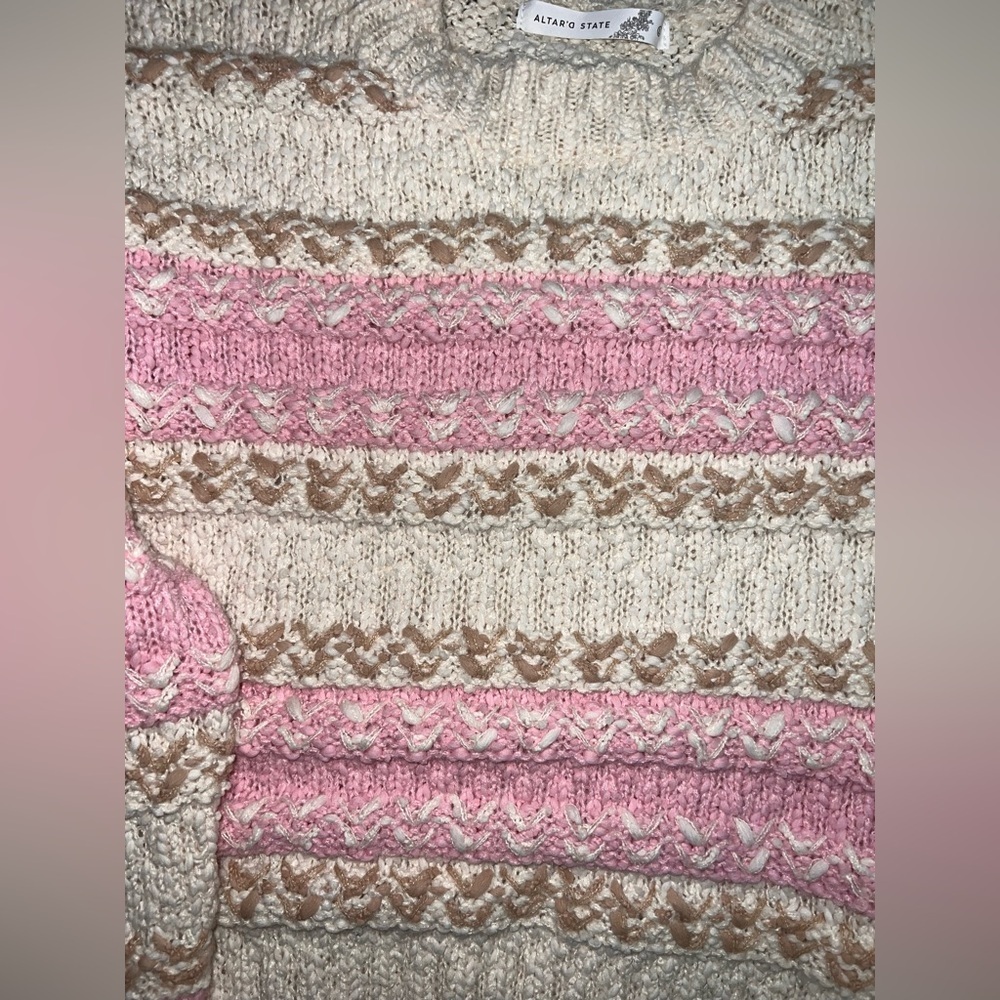 Altard state Vera Striped Nubby Sweater - Picture 5 of 7